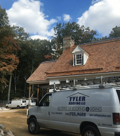 tyler roofing on a job site roofing